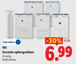 Lidl W5 vacuüm opbergzakken aanbieding