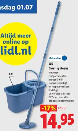 Lidl W5 dweilsysteem aanbieding