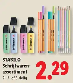 Lidl Stabilo schrijfwaren assortiment aanbieding