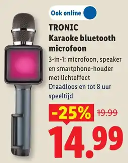 Lidl Tronic karaoke bluetooth microfoon aanbieding
