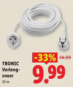 Lidl Tronic verlengsnoer aanbieding