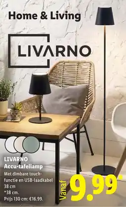 Lidl Livarno accu tafellamp aanbieding
