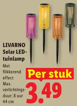 Lidl Livarno solar led tuinlamp aanbieding