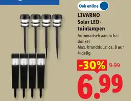 Lidl Livarno solar led tuinlampen aanbieding