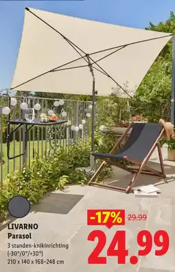 Lidl Livarno parasol aanbieding