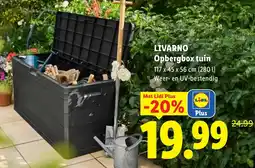 Lidl Livarno opbergbox tuin aanbieding