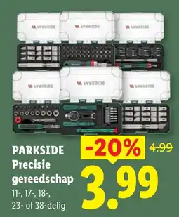 Lidl Parkside precisie gereedschap aanbieding