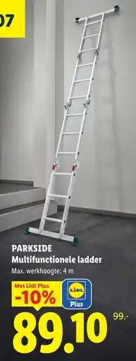 Lidl Parkside multifunctionele ladder aanbieding