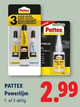Lidl Pattex powerlijm aanbieding