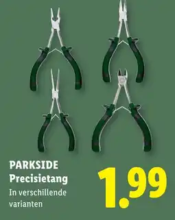 Lidl Parkside precisietang aanbieding