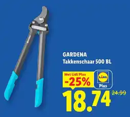Lidl Gardena takkenschaar 500 BL aanbieding