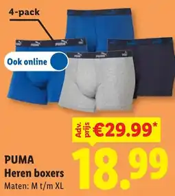 Lidl Puma heren boxers aanbieding