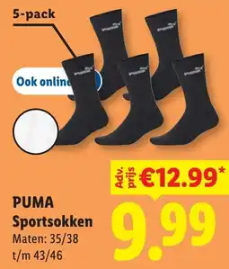 Lidl Puma sportsokken aanbieding