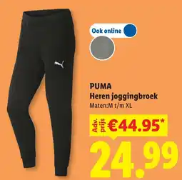 Lidl Puma heren joggingbroek aanbieding