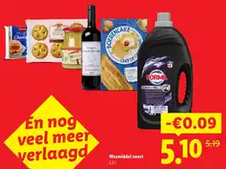 Lidl Wasmiddel zwart aanbieding