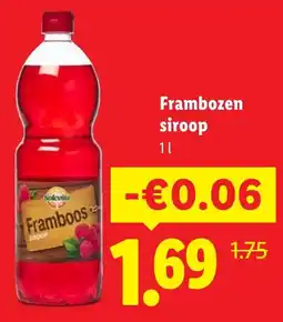 Lidl Framboos siroop aanbieding