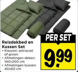 Vomar Voordeelmarkt Reisdekbed en Kussen Set aanbieding