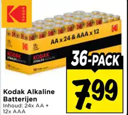 Vomar Voordeelmarkt Kodak Alkaline Batterijen aanbieding