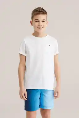 Wehkamp WE Fashion zwemshort donkerblauw/lichtblauw aanbieding