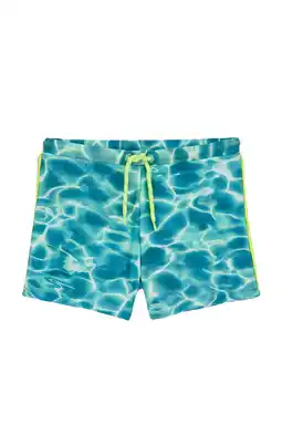 Wehkamp WE Fashion zwemboxer turquoise/lichtblauw aanbieding