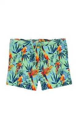 Wehkamp WE Fashion zwemboxer lichtgroen/oranje aanbieding