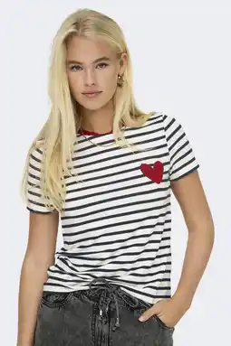 Wehkamp ONLY T-shirt zwart aanbieding