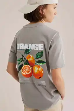 Wehkamp WE Fashion T-shirt met backprint grijs aanbieding