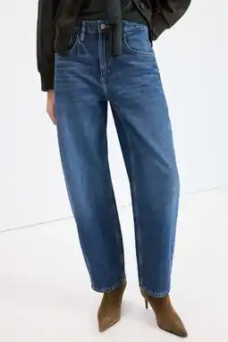 Wehkamp Mango barrel jeans medium blue denim aanbieding