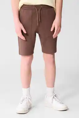 Wehkamp Shoeby sweatshort donkerbruin aanbieding