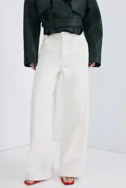 Wehkamp Mango wide leg jeans wit aanbieding