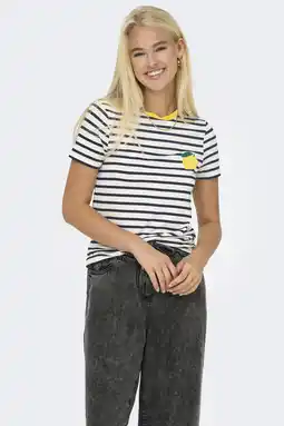 Wehkamp ONLY gestreepte T-shirt aanbieding