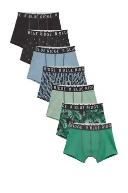 Wehkamp WE Fashion Blue Ridge boxershort - donkergroen/donkerblauw (set van 7) aanbieding