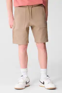 Wehkamp Shoeby regularwaist sweatshort taupe aanbieding
