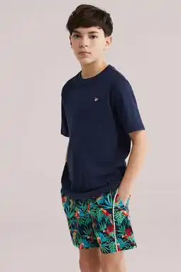 Wehkamp WE Fashion zwemshort groen/rood/blauw aanbieding
