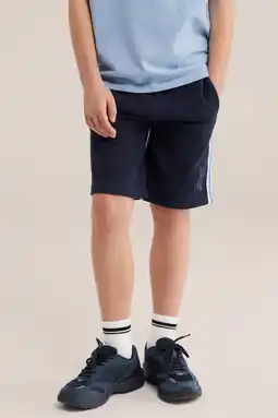Wehkamp WE Fashion sweatshort donkerblauw aanbieding