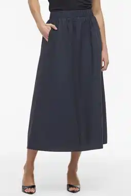 Wehkamp VILA midi rok marineblauw aanbieding