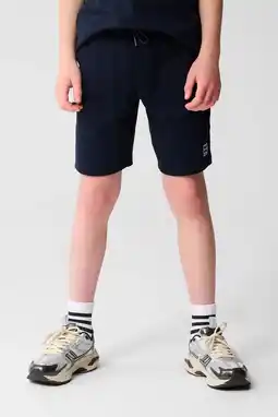 Wehkamp Shoeby regular sweatshort donkerblauw aanbieding