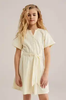 Wehkamp WE Fashion zomerjurk lichtgeel aanbieding