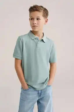 Wehkamp WE Fashion polo grijsgroen aanbieding