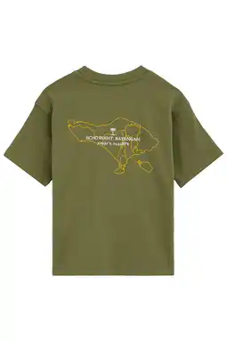 Wehkamp WE Fashion T-shirt met backprint olijfgroen aanbieding