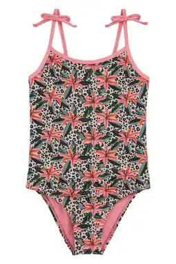 Wehkamp WE Fashion badpak met bloemdessin roze/multicolor aanbieding