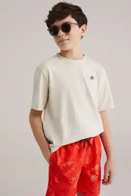 Wehkamp WE Fashion zwemshort rood/oranje aanbieding