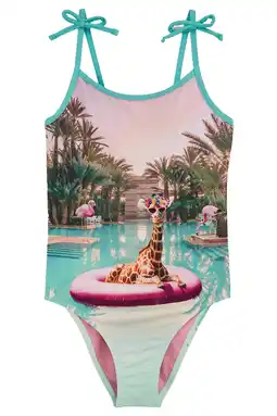 Wehkamp WE Fashion badpak met print aqua aanbieding