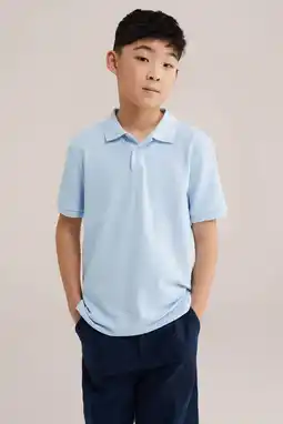 Wehkamp WE Fashion polo lichtblauw aanbieding