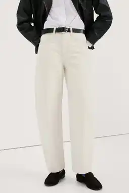 Wehkamp Mango High-waist barrel jeans highwaist barrel jeans ecru aanbieding