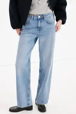 Wehkamp Mango straight leg jeans light blue denim aanbieding