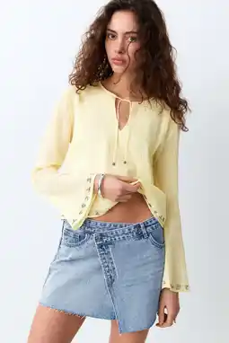 Wehkamp MANGO TEEN spijkerrok light blue denim aanbieding