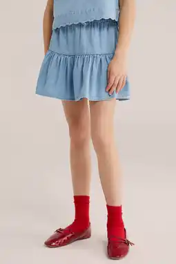 Wehkamp WE Fashion Blue Ridge spijkerrok light blue denim aanbieding