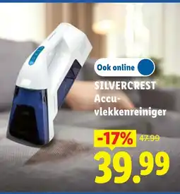 Lidl Silvercrest Accu vlekkenreiniger aanbieding