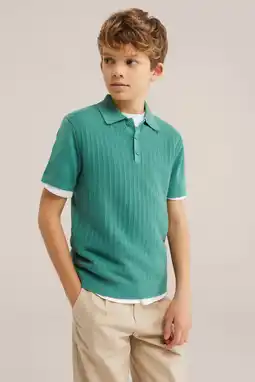 Wehkamp WE Fashion polo groen aanbieding
